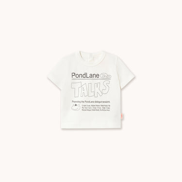 ★DROP1★2026SS★tinycottons タイニーコットンズ Pondlane Graphic Baby Tee off-white SS26-057