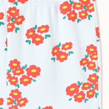 ★DROP2★2026SS★tinycottons タイニーコットンズ Blossoms Rib Pant ice blue SS26-092