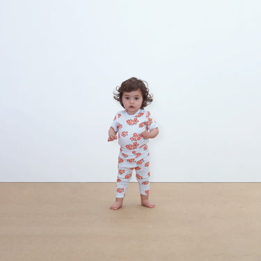 ★DROP2★2026SS★tinycottons タイニーコットンズ Blossoms Rib Baby Pant ice blue SS26-094