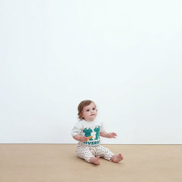 ★DROP2★2026SS★tinycottons タイニーコットンズ Tiny Roses Rib Baby Pant off-white SS26-103