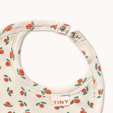 ★DROP2★2026SS★tinycottons タイニーコットンズ Tiny Roses Rib Bib off-white SS26-104
