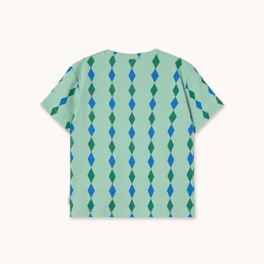 ★DROP1★2026SS★tinycottons タイニーコットンズ Diamonds Rib Tee washed emerald SS26-105