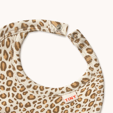 ★DROP2★2026SS★tinycottons タイニーコットンズ Animal Print Rib Bib light cream SS26-123