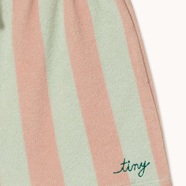 ★DROP2★2026SS★tinycottons タイニーコットンズ Stripes Towel Shorts wild rose SS26-190