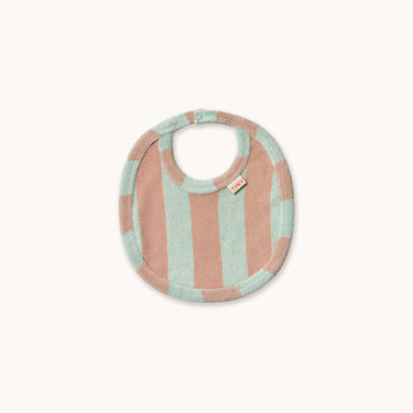 ★DROP2★2026SS★tinycottons タイニーコットンズ Stripes Towel Bib wild rose SS26-192