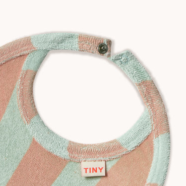 ★DROP2★2026SS★tinycottons タイニーコットンズ Stripes Towel Bib wild rose SS26-192