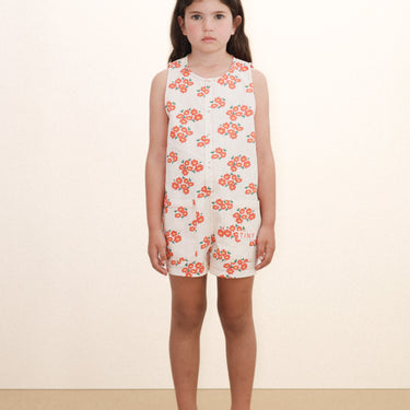 ★DROP2★2026SS★tinycottons タイニーコットンズ Blossoms Twill Short One-Piece off-white SS26-293