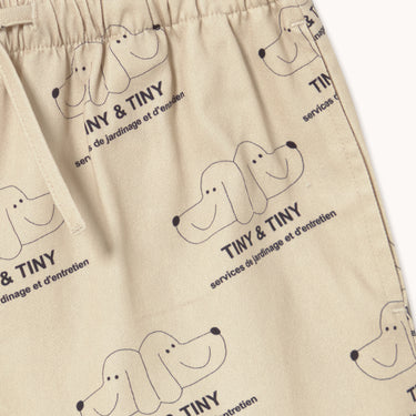 ★DROP1★2026SS★tinycottons タイニーコットンズ Tiny & Tiny Twill Shorts dark vanilla SS26-309
