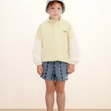 ★DROP1★2026SS★tinycottons タイニーコットンズ Diamonds Shorts light wash denim SS26-356