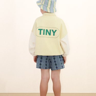 ★DROP1★2026SS★tinycottons タイニーコットンズ Diamonds Shorts light wash denim SS26-356