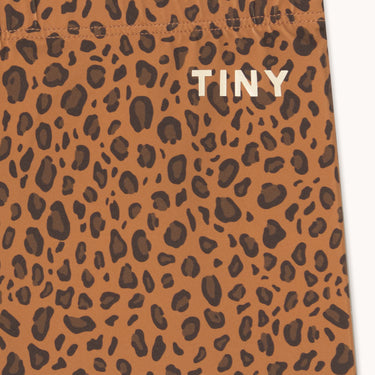 ★DROP2★2026SS★tinycottons タイニーコットンズ Mini Animal Print Biker Leggings light brown SS26-435