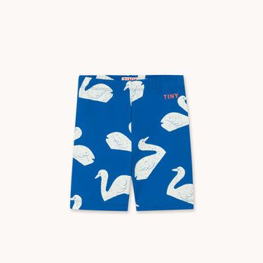 ★DROP2★2026SS★tinycottons タイニーコットンズ Big Swans Biker Leggings blue SS26-443