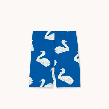 ★DROP2★2026SS★tinycottons タイニーコットンズ Big Swans Biker Leggings blue SS26-443