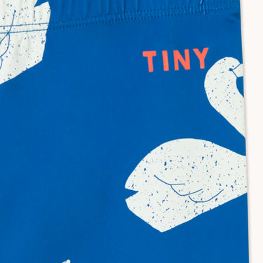 ★DROP2★2026SS★tinycottons タイニーコットンズ Big Swans Biker Leggings blue SS26-443