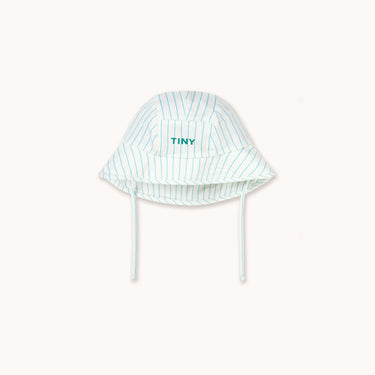 ★DROP2★2026SS★tinycottons タイニーコットンズ Cyan Fine Stripes Bucket Hat light cyan SS26-454