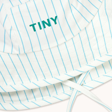 ★DROP2★2026SS★tinycottons タイニーコットンズ Cyan Fine Stripes Bucket Hat light cyan SS26-454