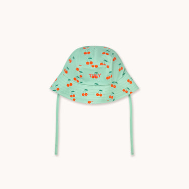 ★DROP2★2026SS★tinycottons タイニーコットンズ Cherries Bucket Hat washed emerald SS26-460