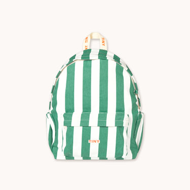 ★DROP1★2026SS★tinycottons タイニーコットンズ Emerald Stripes Backpack emerald SS26-501