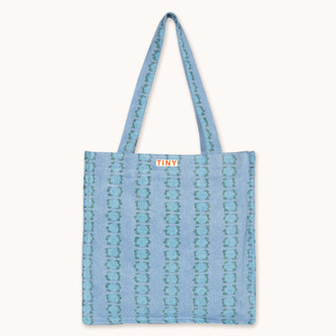 ★DROP2★2026SS★tinycottons タイニーコットンズ Blue Flowers Tote Bag light wash denim SS26-504