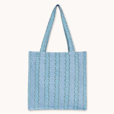★DROP2★2026SS★tinycottons タイニーコットンズ Blue Flowers Tote Bag light wash denim SS26-504