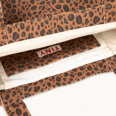 ★DROP1★2026SS★tinycottons タイニーコットンズ Mini Animal Print Tote Bag light brown SS26-507