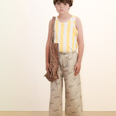 ★DROP1★2026SS★tinycottons タイニーコットンズ Mini Animal Print Tote Bag light brown SS26-507