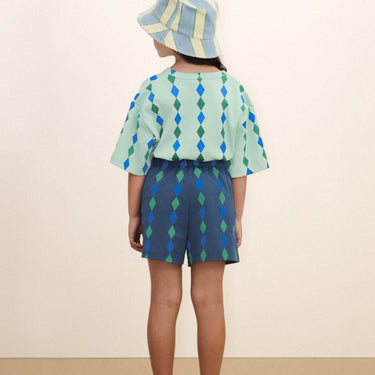 ★DROP2★2026SS★tinycottons タイニーコットンズ Retro Stripes Bucket Hat light wash denim SS26-509