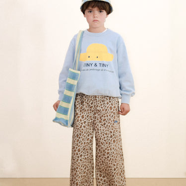 ★DROP2★2026SS★tinycottons タイニーコットンズ Retro Stripes Tote Bag light wash denim SS26-511