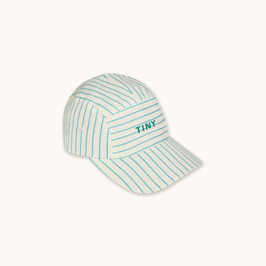 ★DROP2★2026SS★tinycottons タイニーコットンズ Cyan Fine Stripes Cap light cyan SS26-523