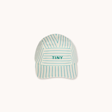 ★DROP2★2026SS★tinycottons タイニーコットンズ Cyan Fine Stripes Cap light cyan SS26-523