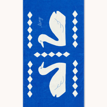★DROP2★2026SS★tinycottons タイニーコットンズ Swans Towel blue SS26-570