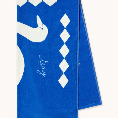 ★DROP2★2026SS★tinycottons タイニーコットンズ Swans Towel blue SS26-570