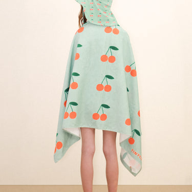 ★DROP2★2026SS★tinycottons タイニーコットンズ Cherries Towel washed emerald SS26-572