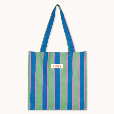 ★DROP1★2026SS★tinycottons タイニーコットンズ Blue Tiny Tote Bag washed emerald SS26-Z04