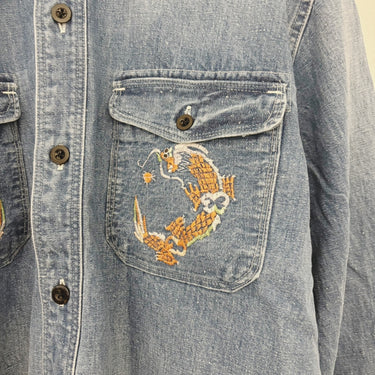 ★入荷済み★2025AW★MARET マレ ライトオンスデニムクロップドシャツ 14BL M25A13