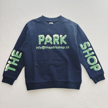 ★2025AW★THE PARK SHOP ザ パークショップ 3D SNOW CREW NAVY TPS-876