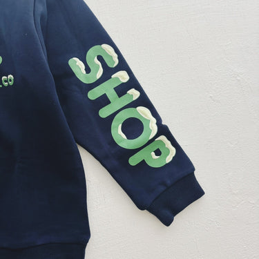 ★2025AW★THE PARK SHOP ザ パークショップ 3D SNOW CREW NAVY TPS-876