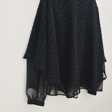 ★2026AW★STELLA CIFFON ステラシフォン Dot Sheer cut jacquard top ST3-27404