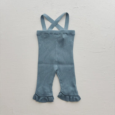 süß ジュース Frilled Knit Unitard earth blue 0000-0530