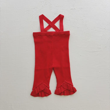 süß ジュース Frilled Knit Unitard tomato red 0000-0530
