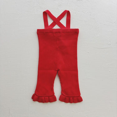süß ジュース Frilled Knit Unitard tomato red 0000-0530