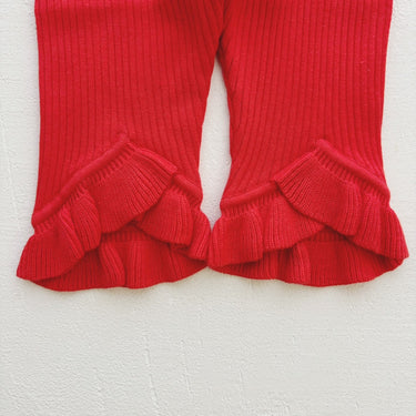 süß ジュース Frilled Knit Unitard tomato red 0000-0530