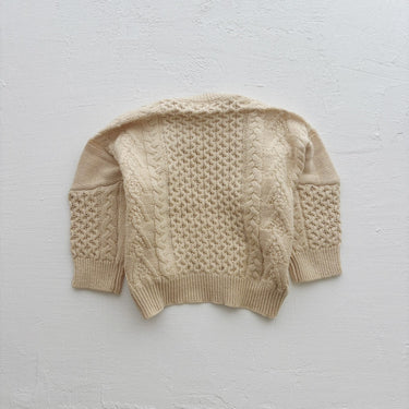 süß ジュース Cocoon Cable Pullover ecru 0000-0454