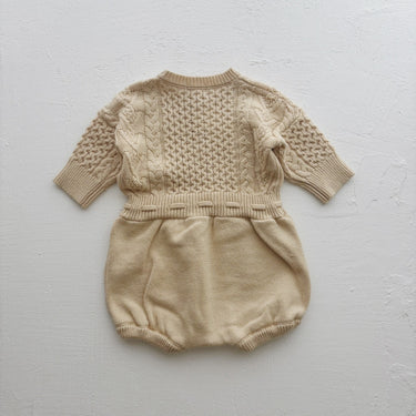 süß ジュース Cocoon Cable Pullover ecru 0000-0606