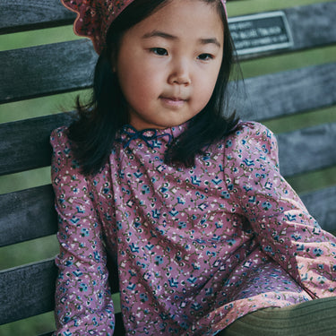 ★DROP2★2026AW★Misha & Puff ミーシャアンドパフ EMBROIDERED SCALLOP SCARF ANTIQUE ROSE K5237F26-670-OSS