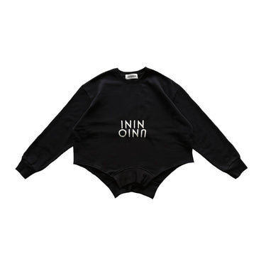 ★入荷済み★2026AW★UNIONINI ユニオニーニ Upside-down sweat shirt black TR-037