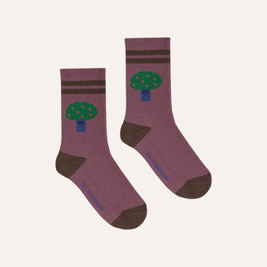 ★2025AW★The Campamento カンパメント BIG TREE KIDS SOCKS Purple TC-AW25-126