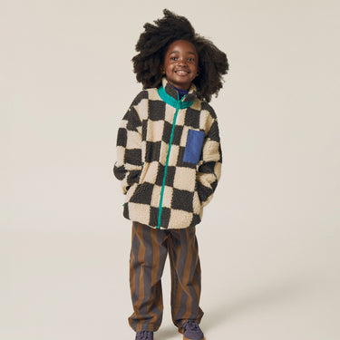 ★2026AW★The Campamento カンパメント Checked Teddy Jacket ECRU TC-AW26-118