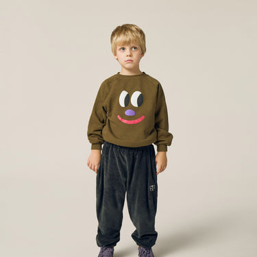 ★2026AW★The Campamento カンパメント Big Smiling Face Sweatshirt GREEN TC-AW26-45