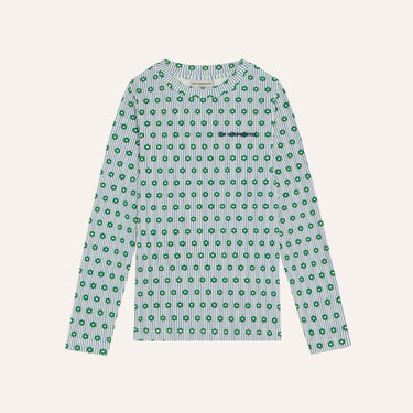 ★2026AW★The Campamento カンパメント Flowers and Stripes Tshirt LIGHT BLUE TC-AW26-14